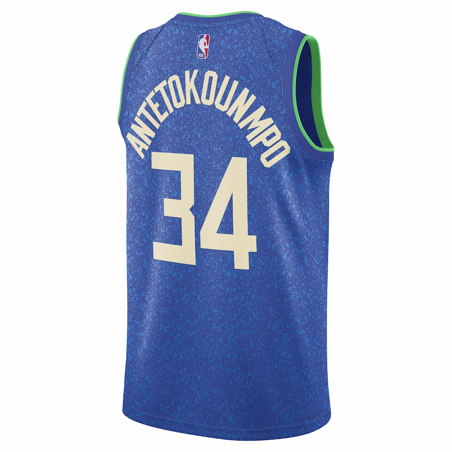 Maillot City Edition unisexe Milwaukee Bucks Giannis Antetokounmpo 2023/24
