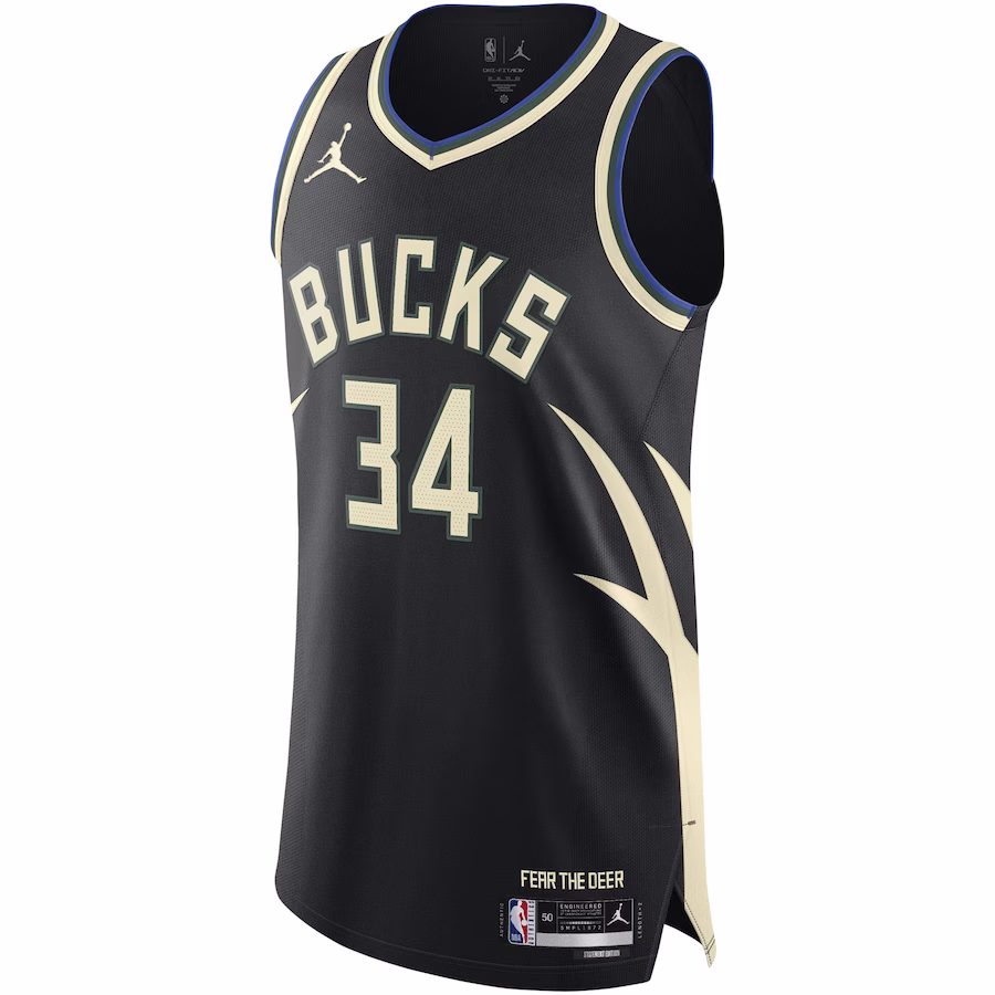 Giannis Antetokounmpo Bucks Jordan Statement Edition Swingman Jersey
