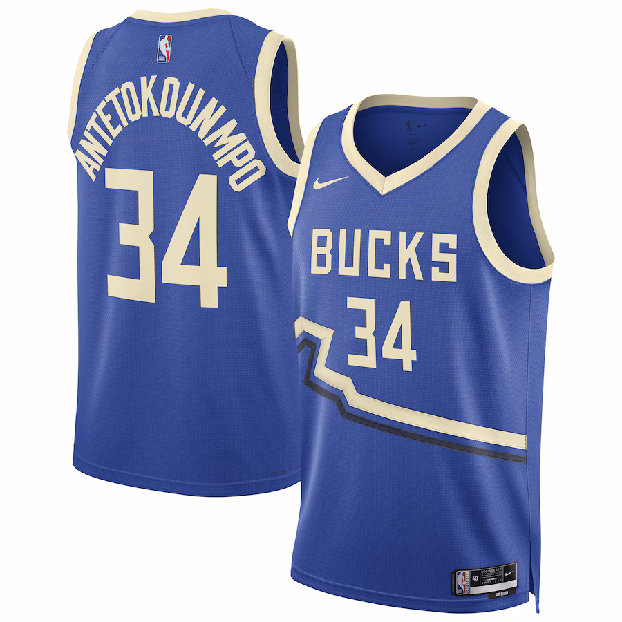 Giannis Antetokounmpo Milwaukee Bucks 2024-25 City Edition Unisex Jersey