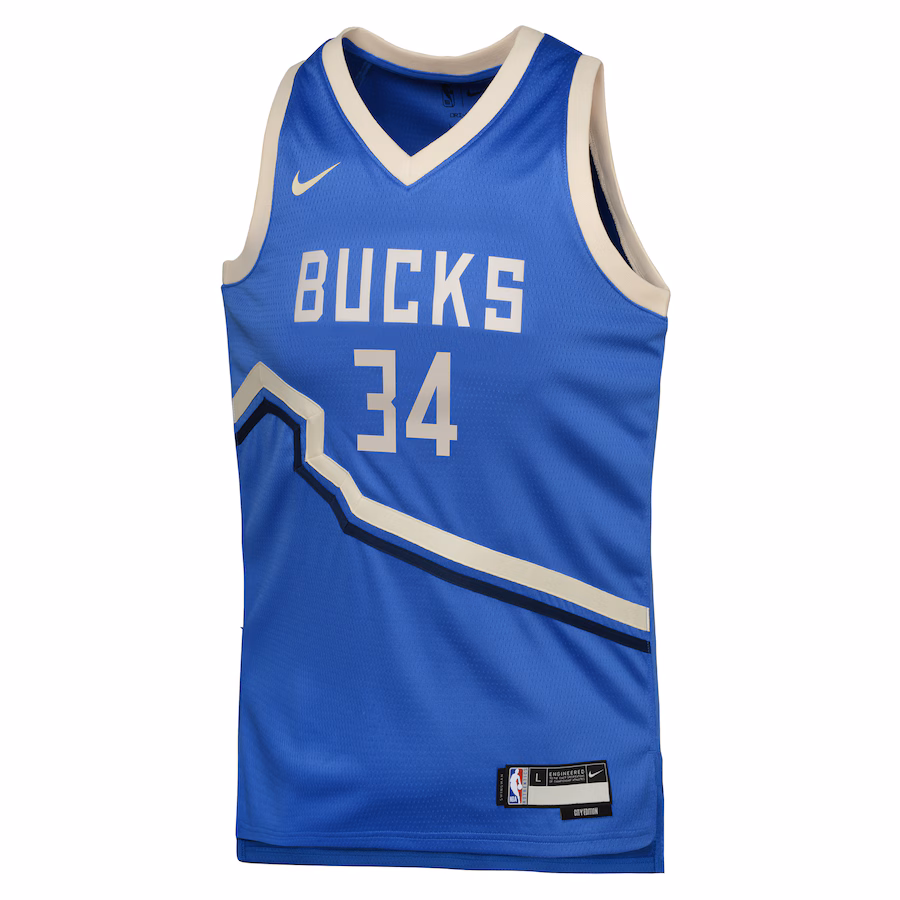 Maglia City Edition junior Milwaukee Bucks Giannis Antetokounmpo 2024/25