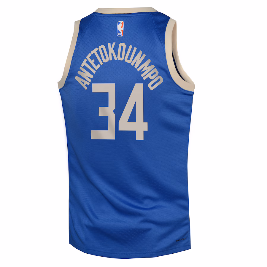 Maglia City Edition junior Milwaukee Bucks Giannis Antetokounmpo 2024/25