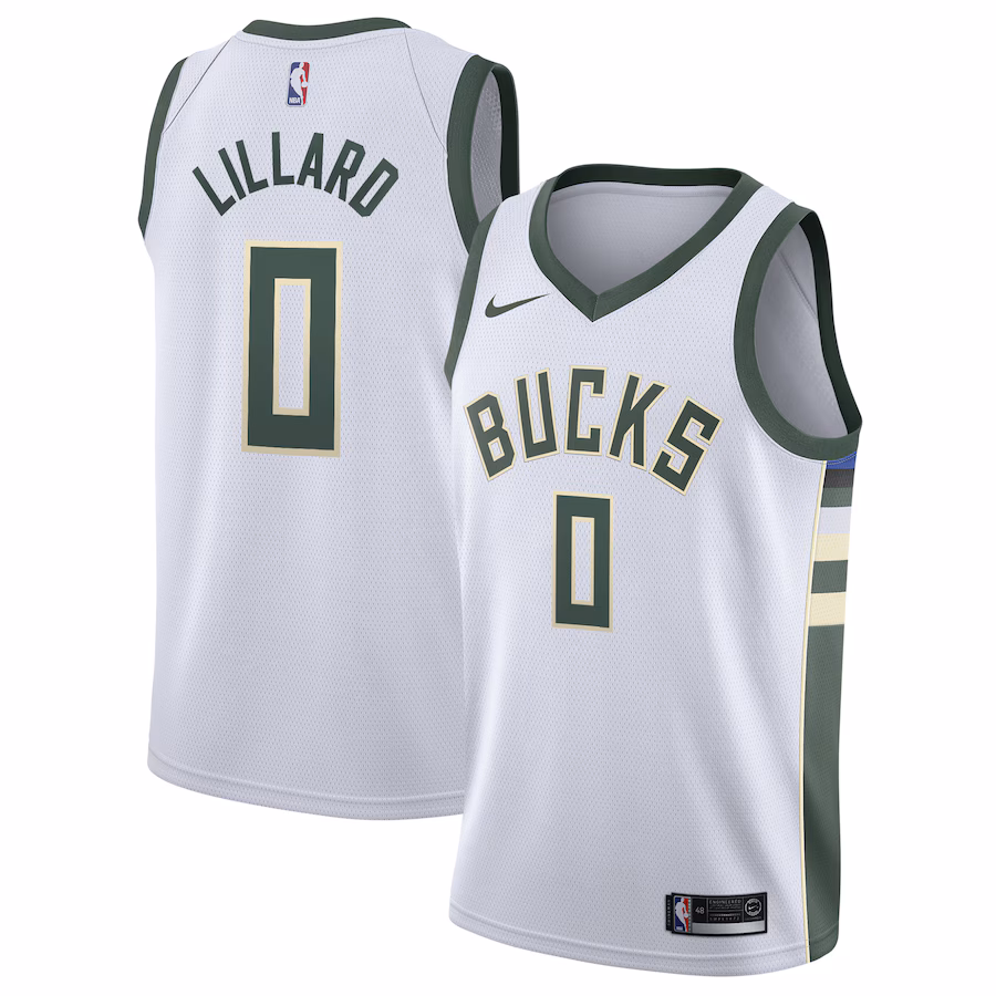 Damian Lillard Milwaukee Bucks Unisex Association Swingman Jersey
