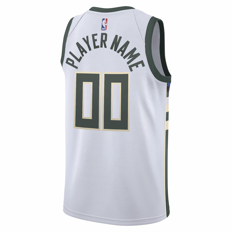 Milwaukee Bucks 2020/21 Swingman Custom Jersey - Association Edition - White