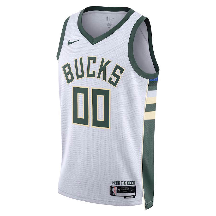 Milwaukee Bucks Unisex Swingman Custom Jersey - Association Edition - White