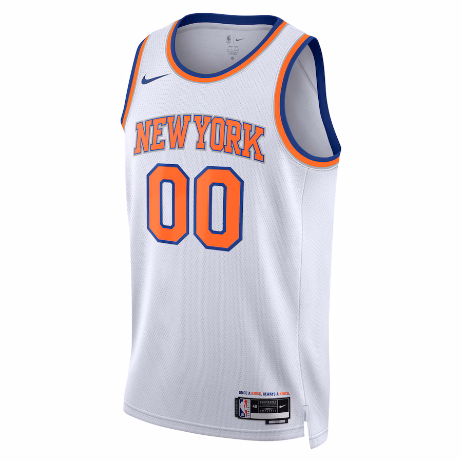New York Knicks Neutral Swingman Custom Jersey - Association Edition, White