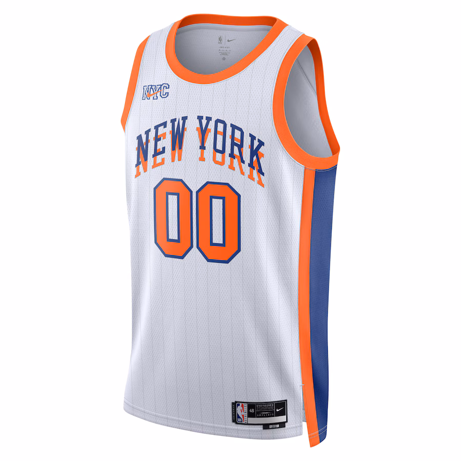 New York Knicks Neutral 2024/25 Custom Swingman Jersey - City Edition, White
