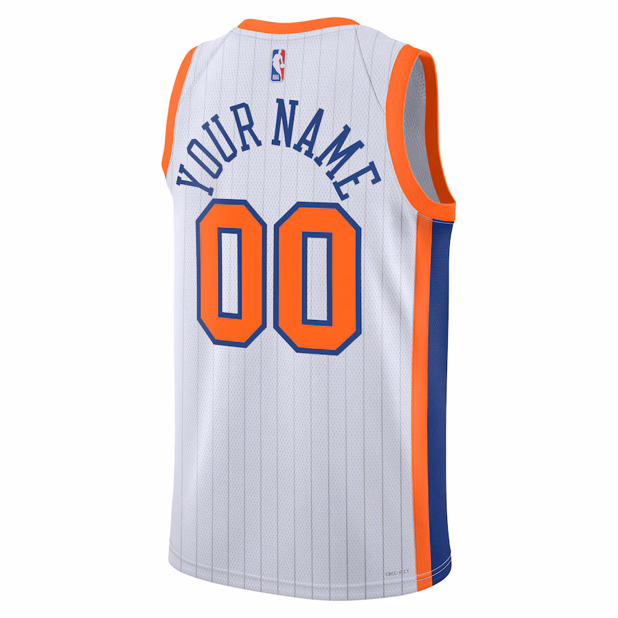 New York Knicks Neutral 2024/25 Custom Swingman Jersey - City Edition, White