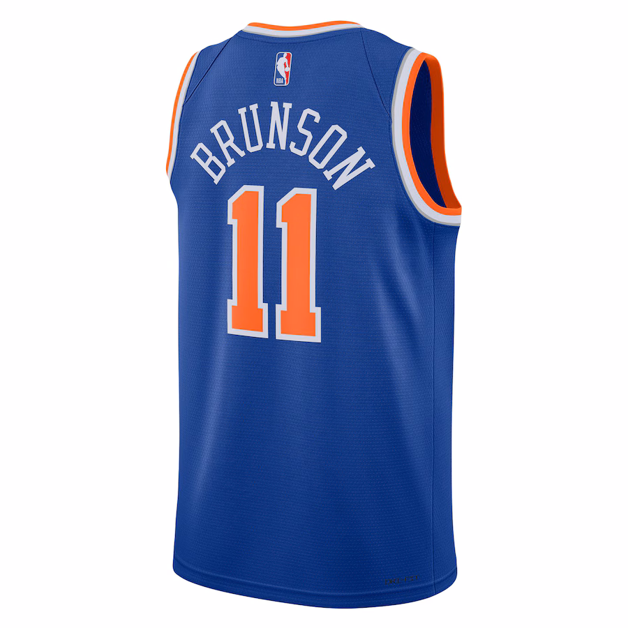Jalen Brunson, New York Knicks Neutral Swingman Jersey - Icon Edition, Blue
