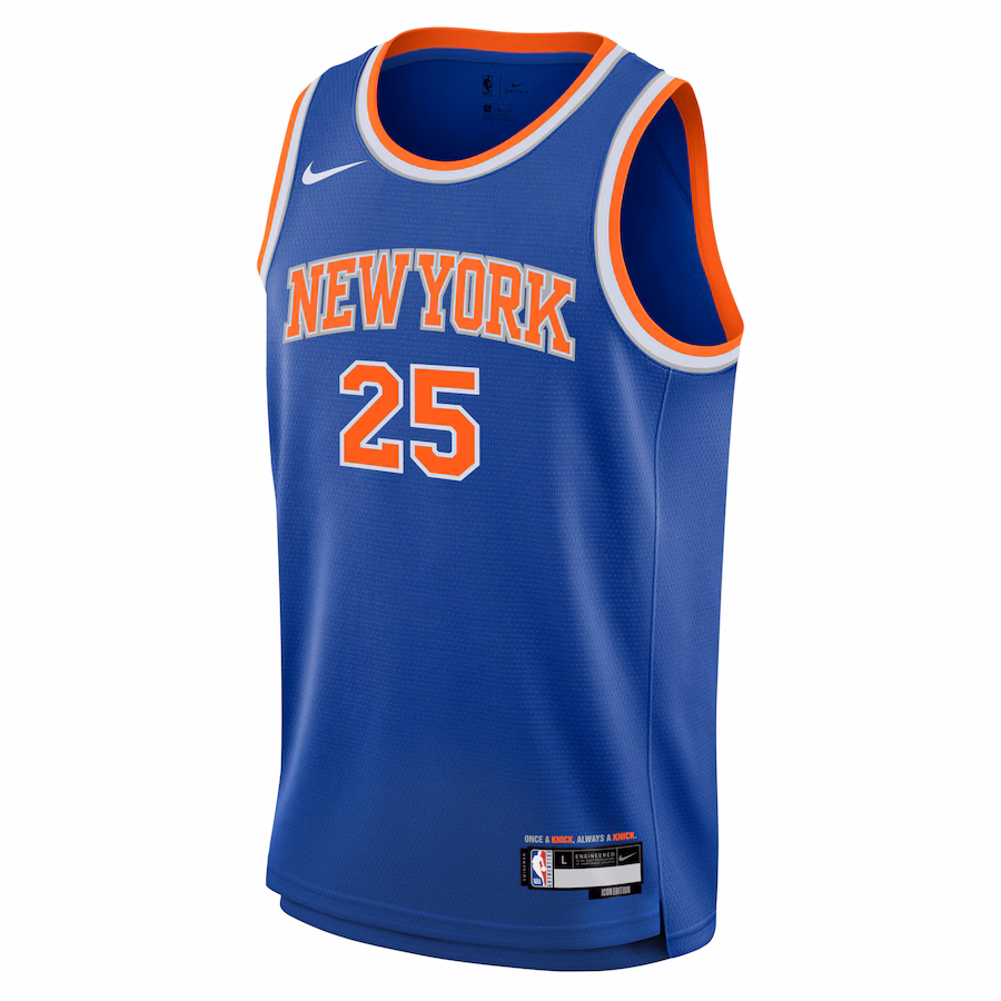Mikal Bridges, New York Knicks Jugend-Swingman-Jersey - Icon-Edition, Blau