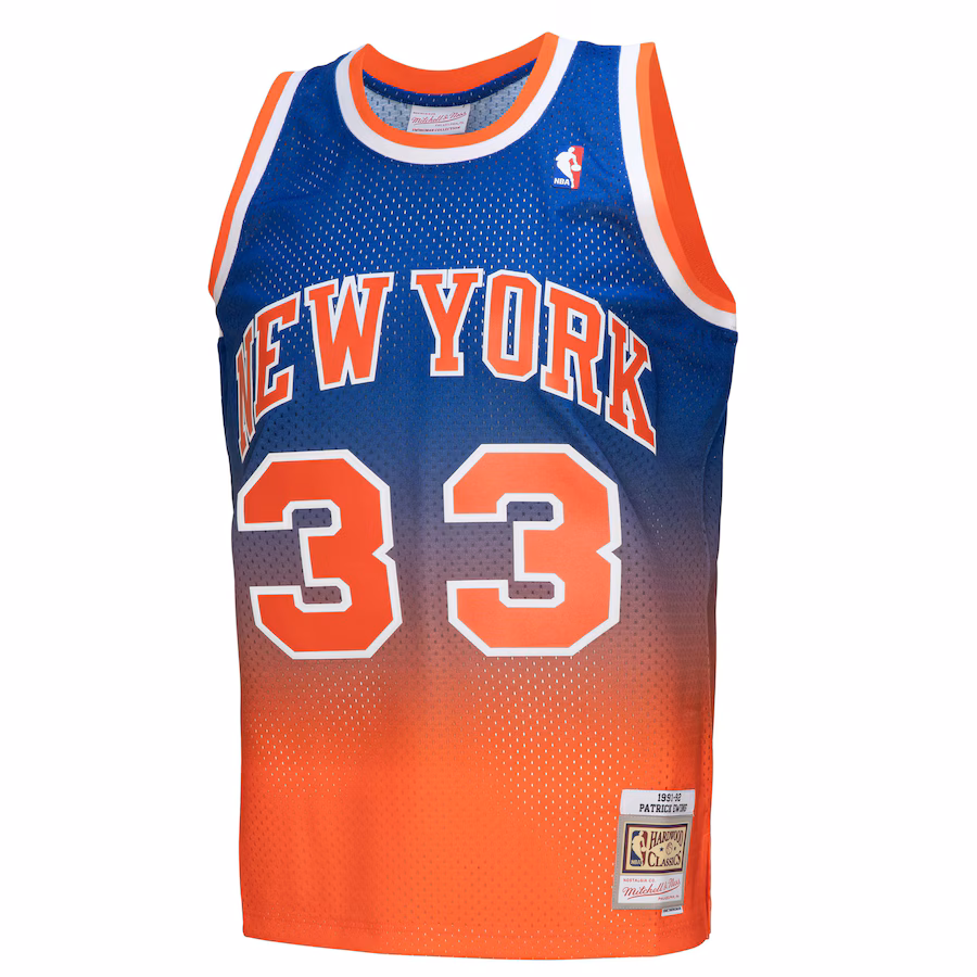 Patrick Ewing New York Knicks Mitchell & Ness 1991/92 Hardwood Classics Fadeaway Swingman Jersey