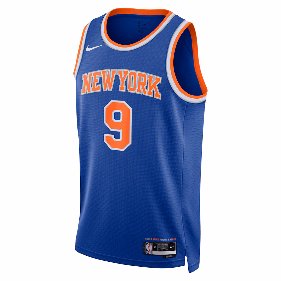 RJ Barrett, New York Knicks Neutral Swingman Jersey - Icon Edition, Blue