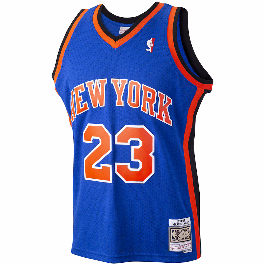 Maillot Hardwood Classics Mitchell & Ness New York Knicks Marcus Camby 1998/99