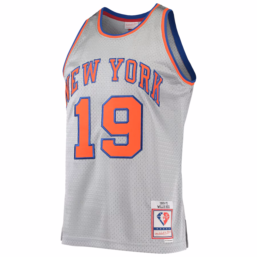 Camiseta Hardwood Classics 75º aniversario Mitchell & Ness New York Knicks Willis Reed 1969/70