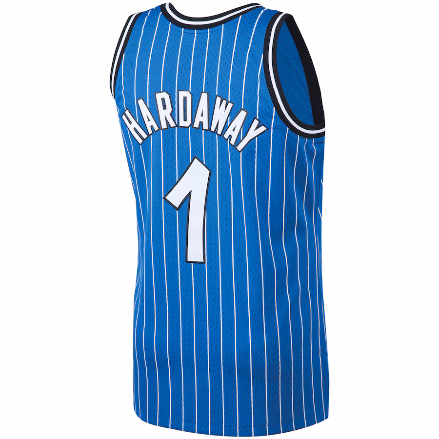 Penny Hardaway, Maglia Swingman Big & Tall degli Hardwood Classics 1994/95 di Mitchell & Ness per Orlando Magic - Blu
