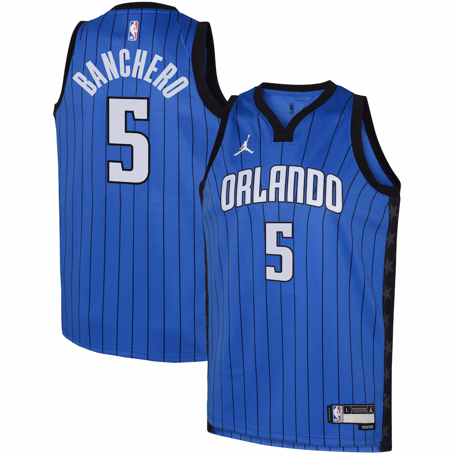 Paolo Banchero, Orlando Magic Jordan Brand Jugend-Fan-Trikot - Statement - Königblau