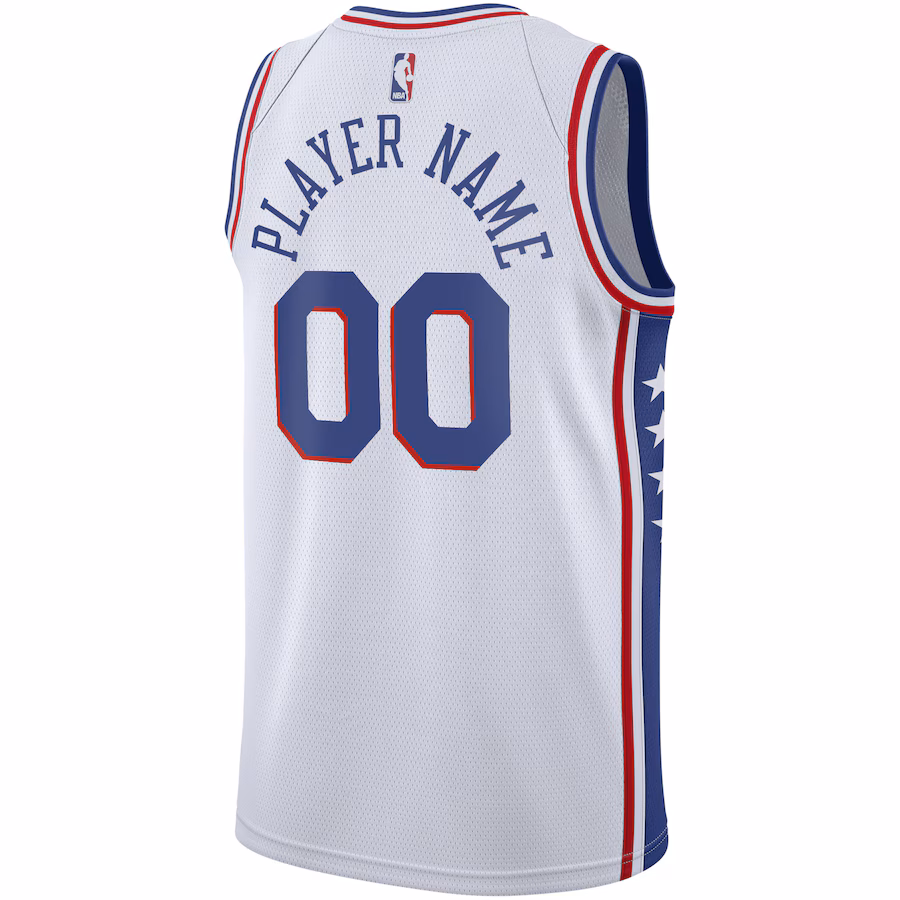 Philadelphia 76ers 2020/21 Swingman Custom Jersey - Association Edition - White