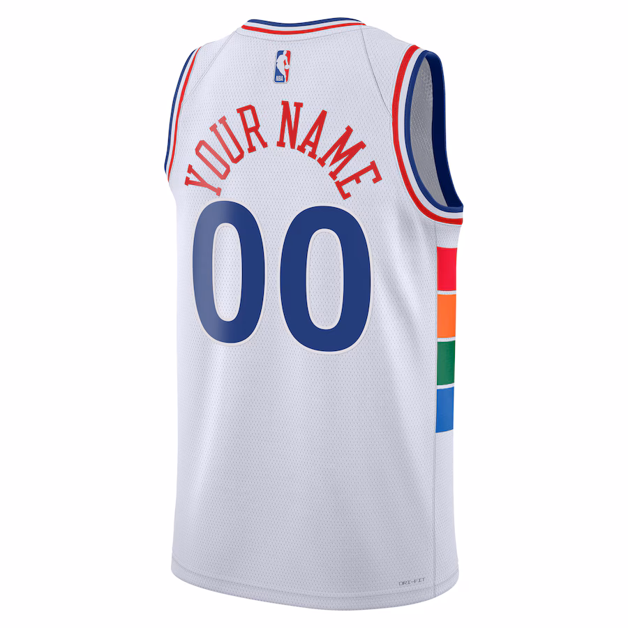 Philadelphia 76ers Unisex 2024/25 Custom Swingman Jersey - City Edition - White