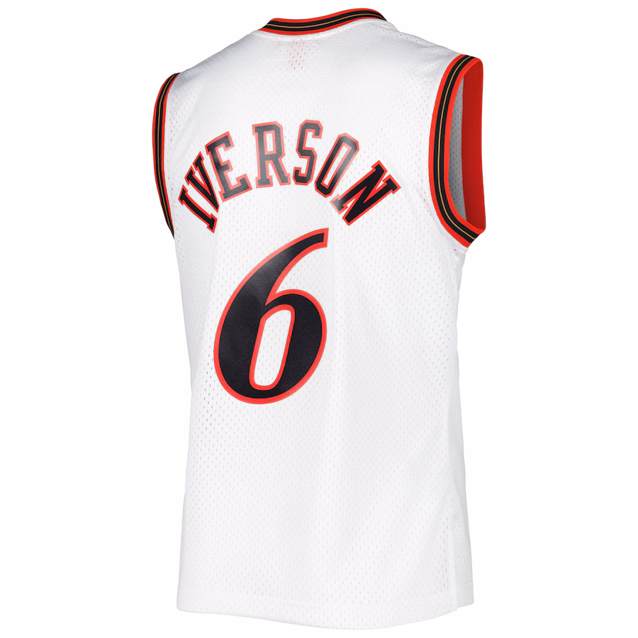 Allen Iverson Philadelphia 76ers Mitchell & Ness Maillot Swingman de l'Édition Classique 2001/2002 - Blanc