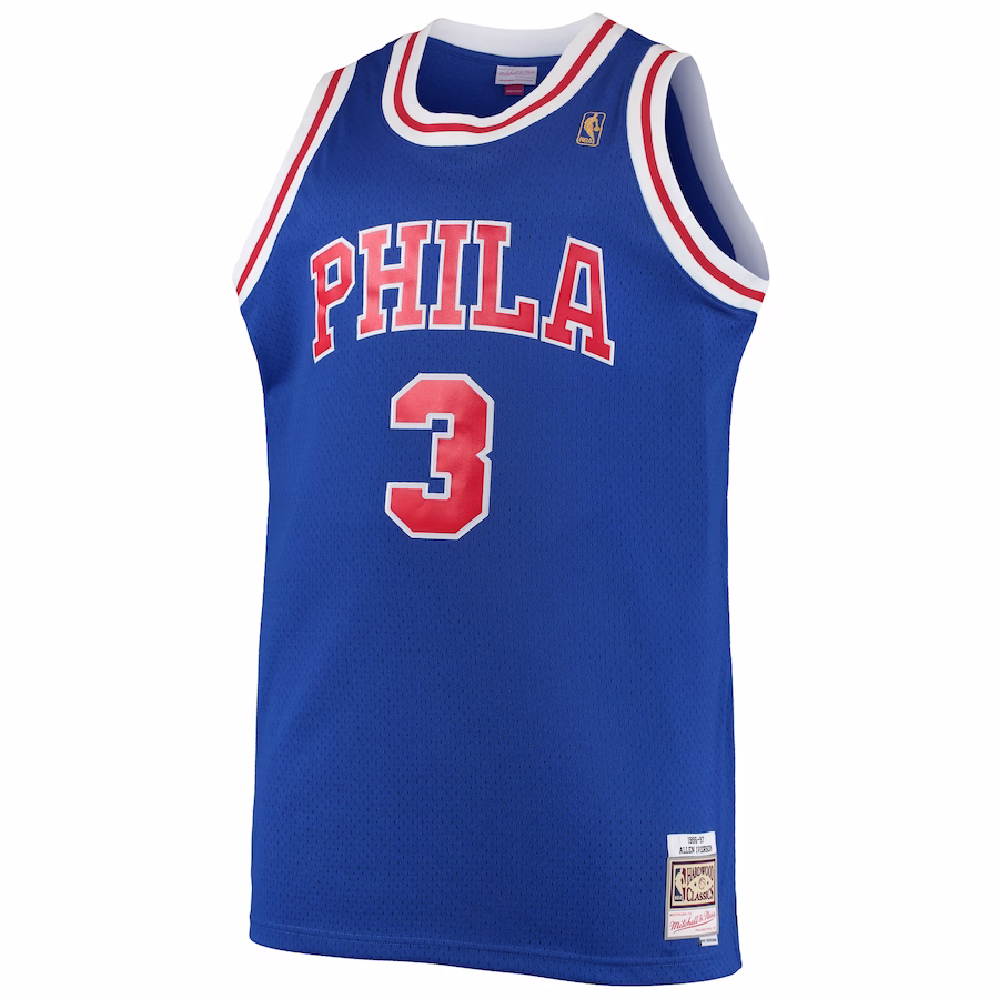 Maillot Swingman Big & Tall Hardwood Classics Mitchell & Ness Philadelphia 76ers Allen Iverson 1996/97