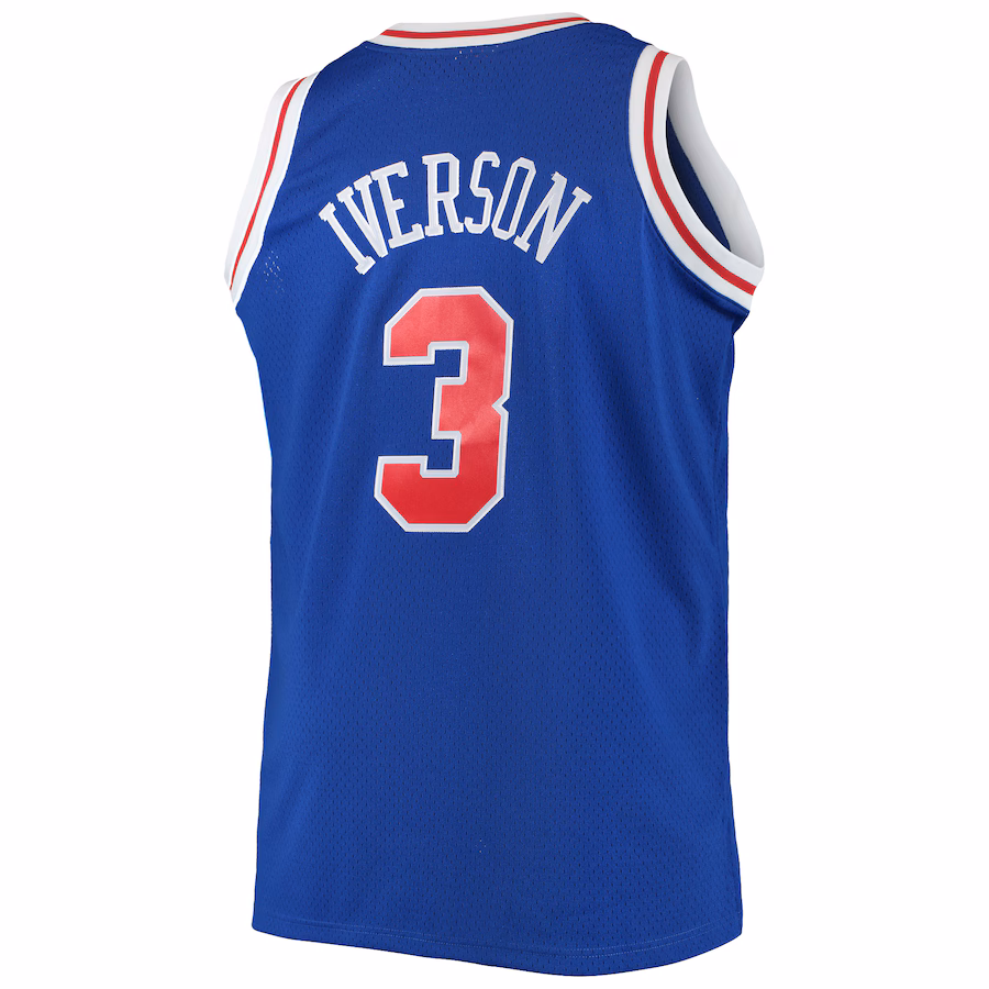Maillot Swingman Big & Tall Hardwood Classics Mitchell & Ness Philadelphia 76ers Allen Iverson 1996/97