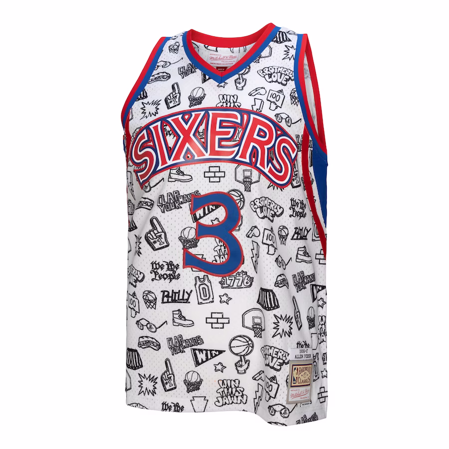 Maillot Allen Iverson 76ers 96-97 - Mitchell & Ness Hardwood Classics