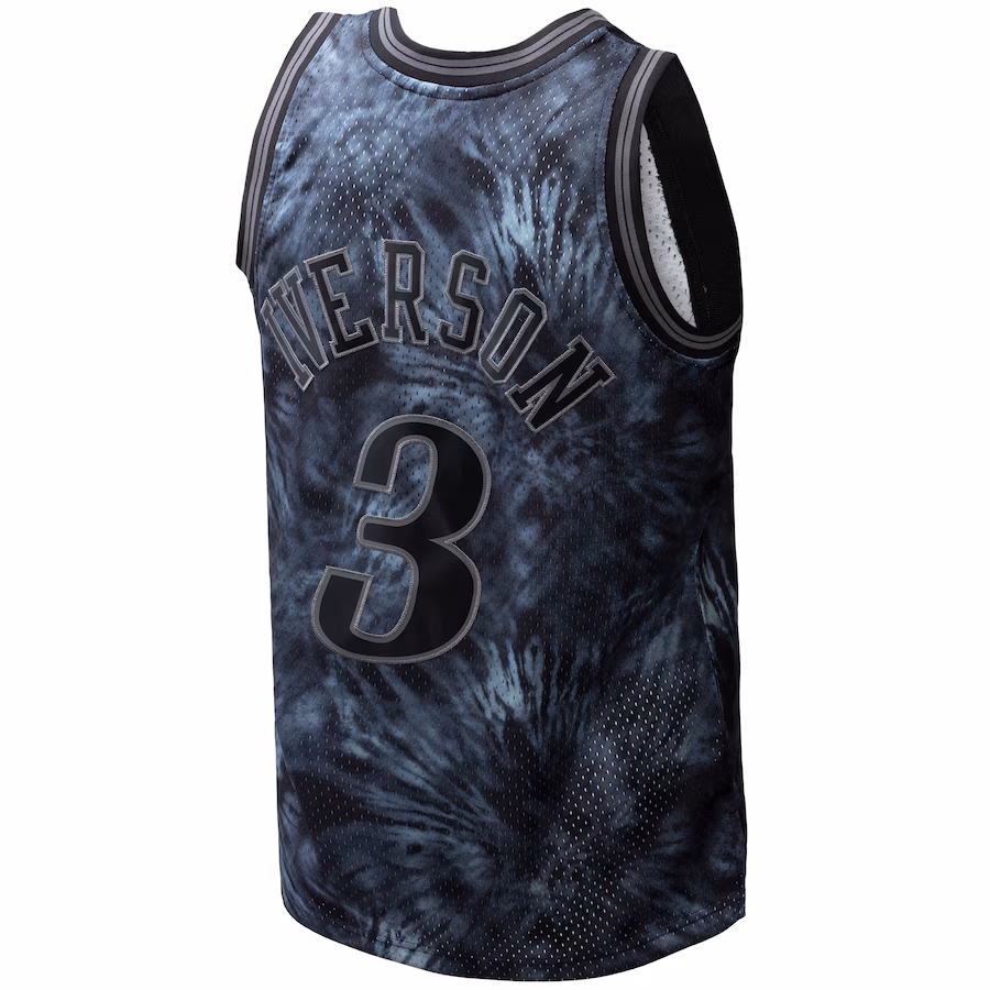 Allen Iverson Philadelphia 76ers Mitchell & Ness Maillot Swingman des Classiques Hardwood 1997/1998 - Noir