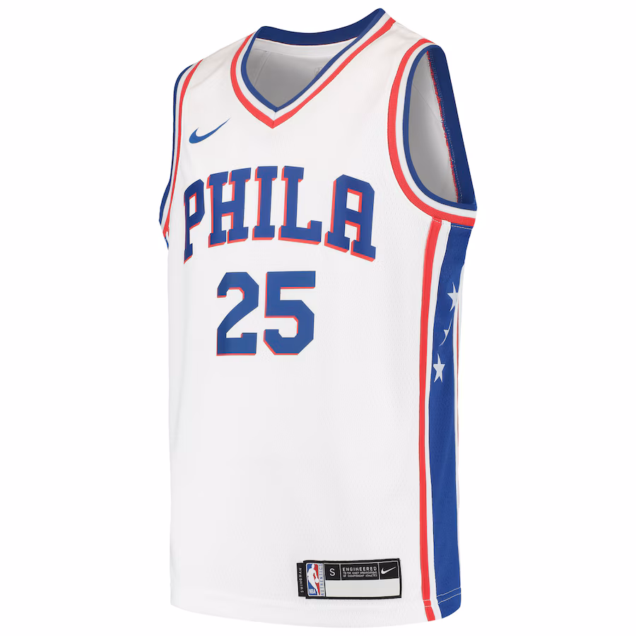 Ben Simmons Philadelphia 76ers Camiseta Swingman para Jóvenes - Blanco