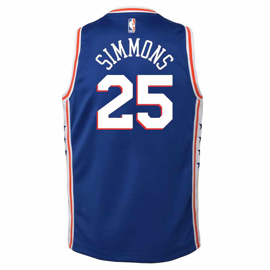 Ben Simmons Philadelphia 76ers Youth Icon Edition Swingman Jersey Royal