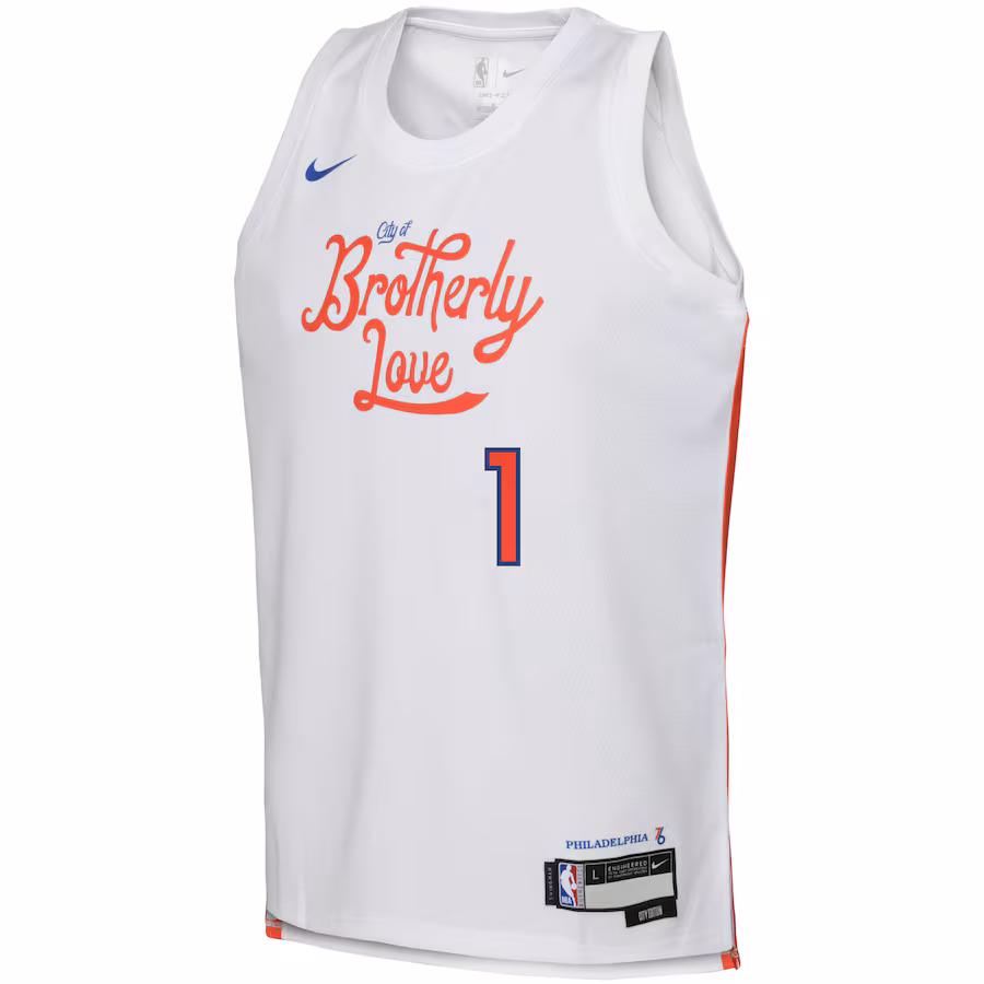 James Harden Philadelphia 76ers Maglia Swingman per i Giovani della Stagione 2022/23 - Edizione Città - Bianco