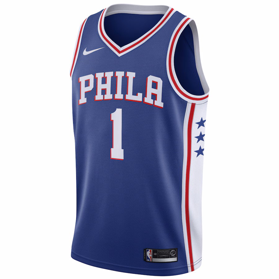 James Harden Philadelphia 76ers Maglia Swingman - Edizione Icone - Blu Reale