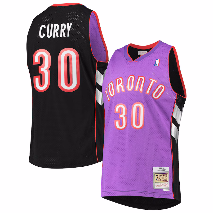 Dell Curry Toronto Raptors Mitchell & Ness 2001/02 Hardwood Classics Swingman Jersey