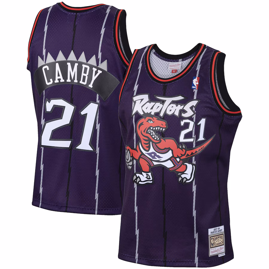 Marcus Camby Toronto Raptors Mitchell & Ness 2001/02 Hardwood Classics Swingman Jersey