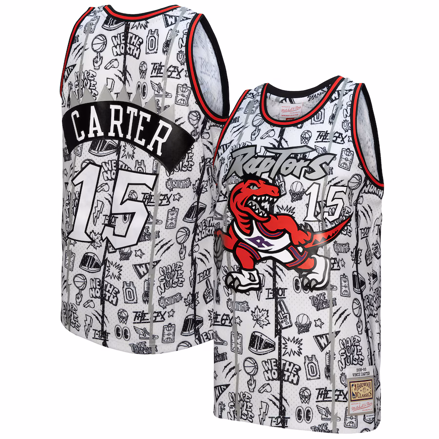 Vince Carter Toronto Raptors Mitchell & Ness 1998/99 Season Swingman Jersey - White