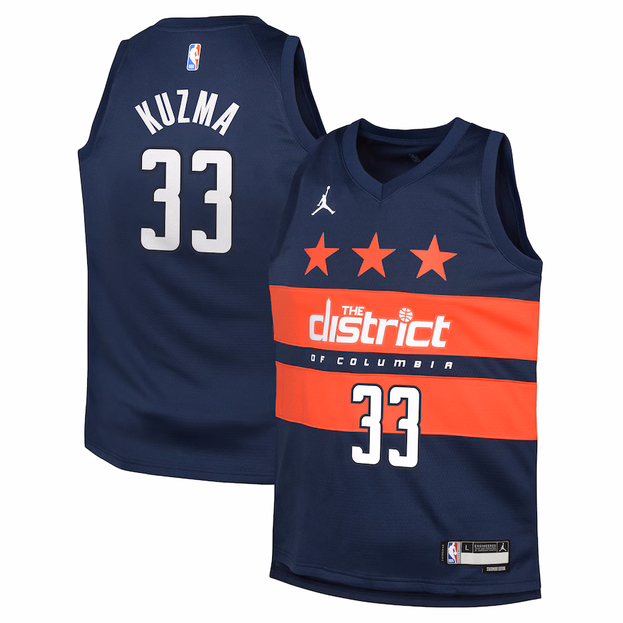 Kyle Kuzma Washington Wizards Jordan Brand Swingman Jersey