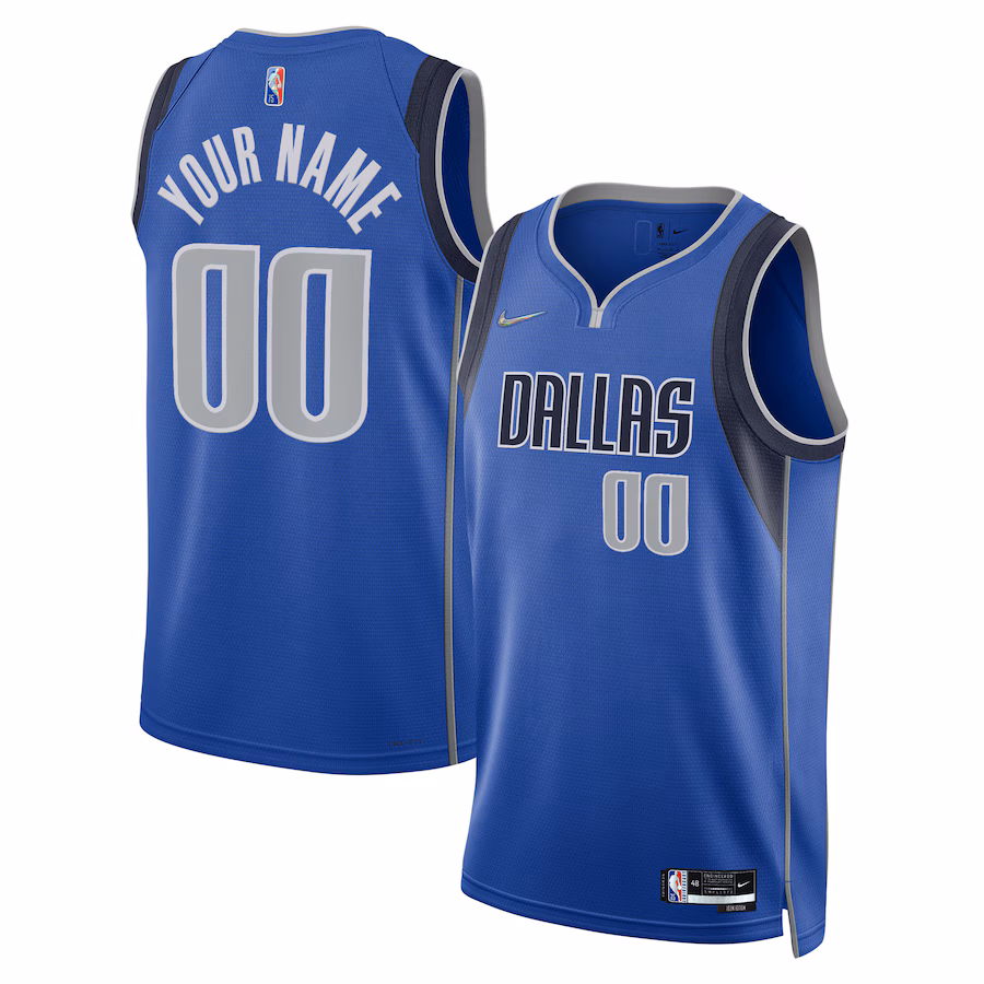 Dallas Mavericks, 2021/22 Custom Jersey, Icon Edition, Blue