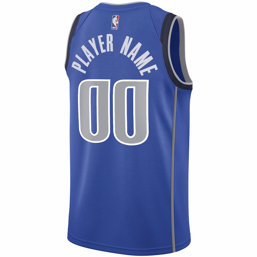 Dallas Mavericks Custom Jersey, Blue