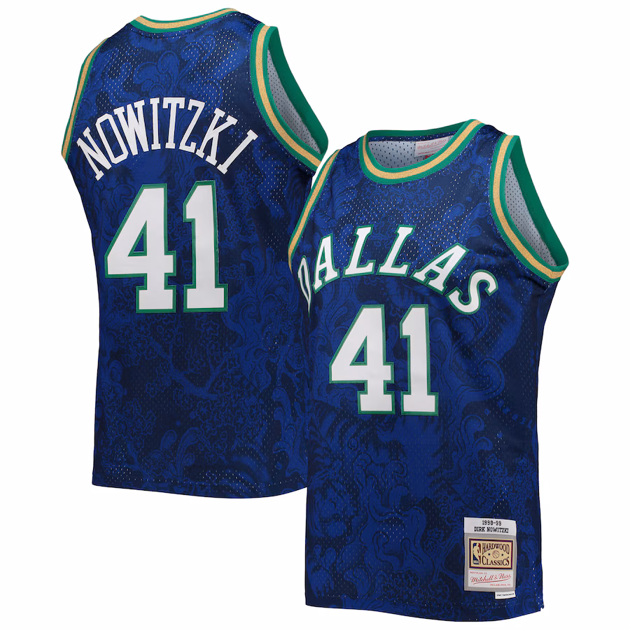 Dirk Nowitzki Dallas Mavericks 1998/99 Lunar New Year Edition Jersey