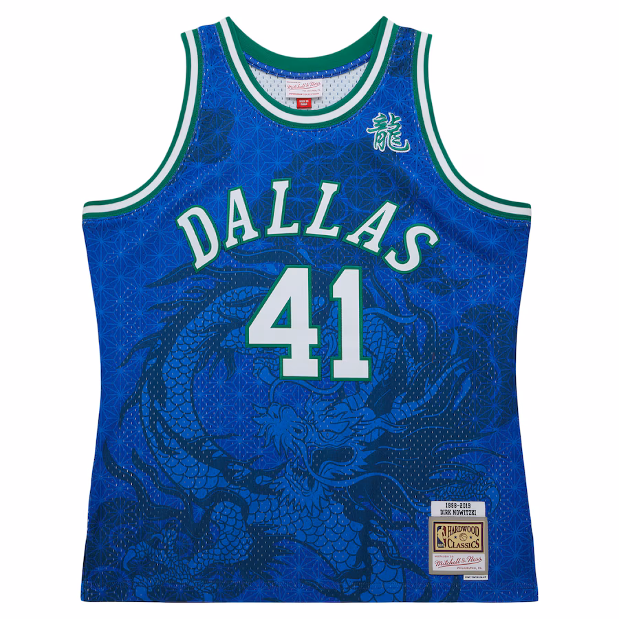 Maillot Dirk Nowitzki Dallas Mavericks 1998-2009 - Rétro Mitchell & Ness Style