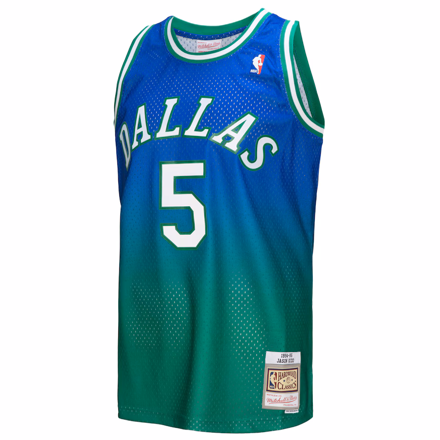 Jason Kidd, Dallas Mavericks, 1994/96, Blue/Green