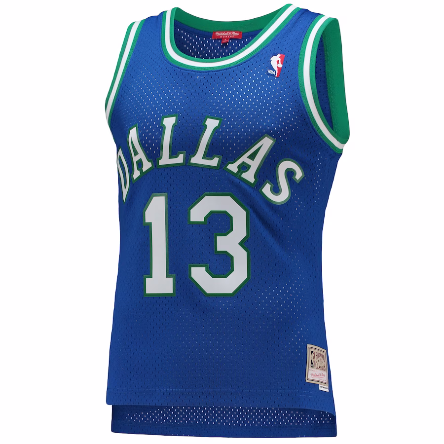 Version féminine Steve Nash, Dallas Mavericks, Édition classique 1998/99, Bleu