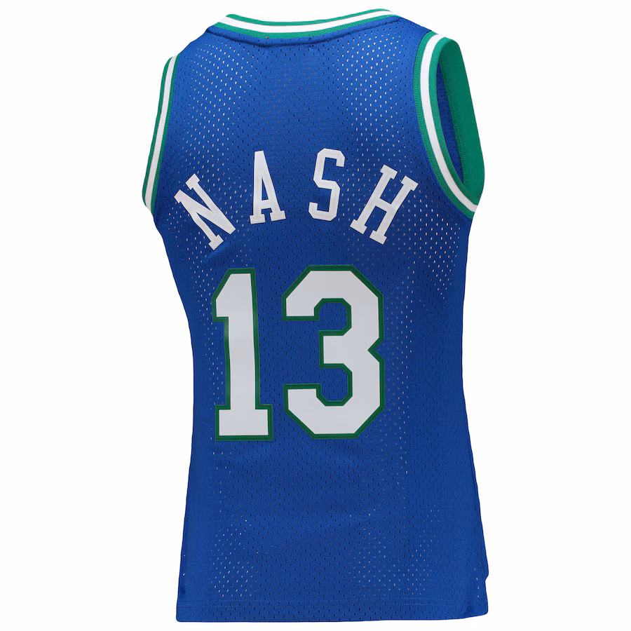 Version féminine Steve Nash, Dallas Mavericks, Édition classique 1998/99, Bleu