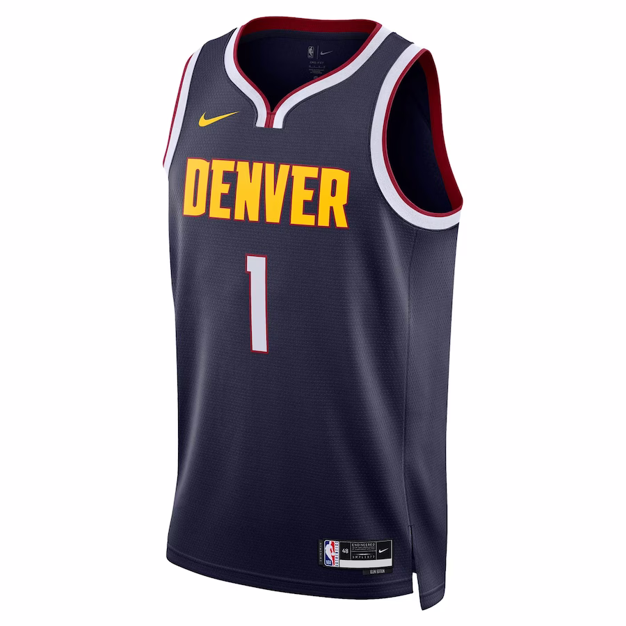 Michael Porter Jr., Denver Nuggets, Icon Edition, Navy Blue