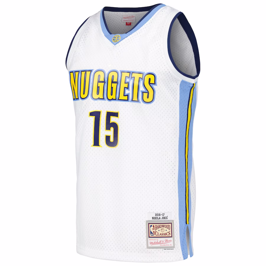 Nikola Jokic, Denver Nuggets, Retro 2016/17, Blanc