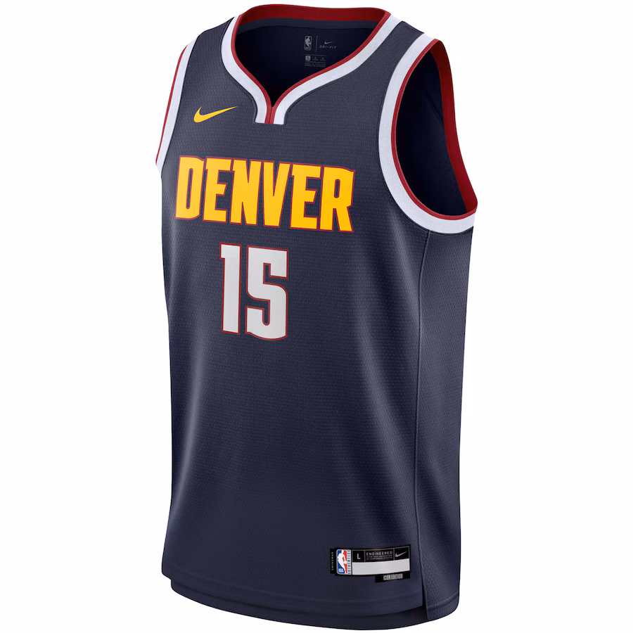 Nikola Jokic, Denver Nuggets, Edizione Icon, Blu Marinaio