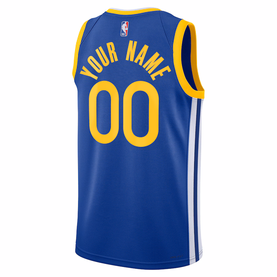 Golden State Warriors, Unisex Custom-Jersey Royal Edition, Icon Edition, Blau