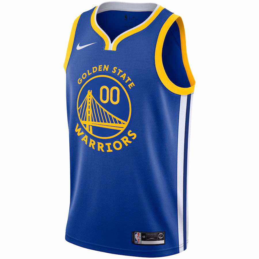 Golden State Warriors, Unisex 2019/20 Custom, Royal, Icon Edition, Blau