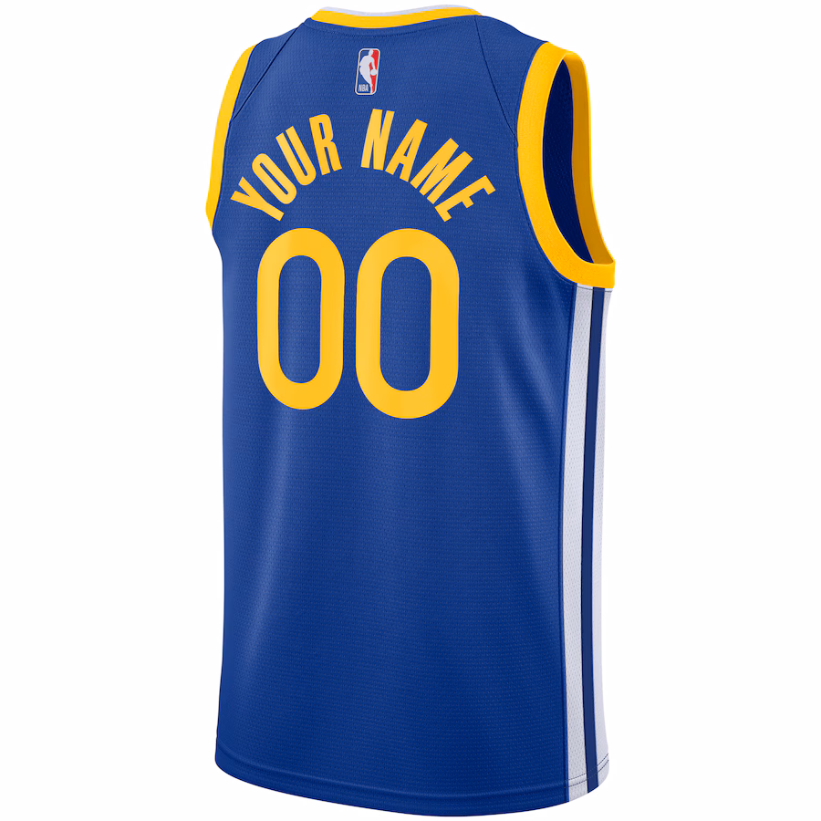 Golden State Warriors, Unisex 2019/20 Custom, Royal, Icon Edition, Blau