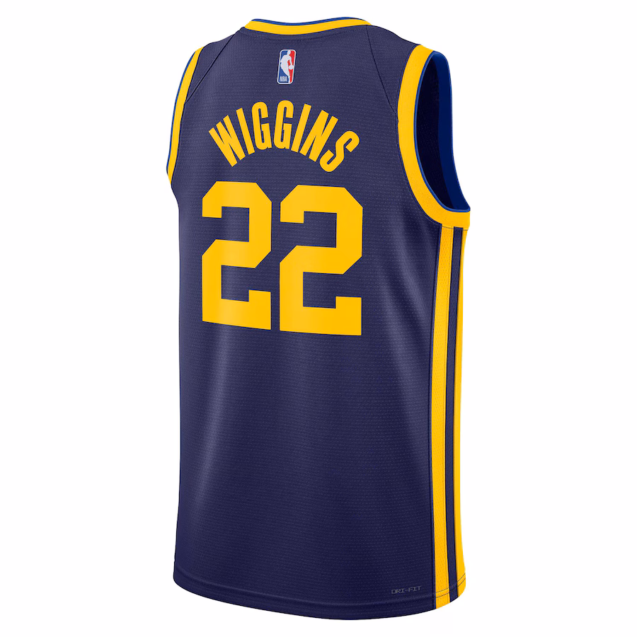 Andrew Wiggins, Golden State Warriors, Jordan Brand Unisex, Statement Edition, Navy Blue