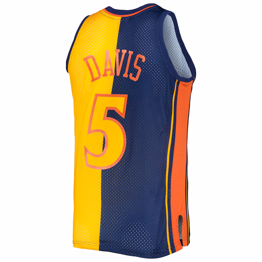 Baron Davis, Golden State Warriors, 2006/07, Marineblau/Gold
