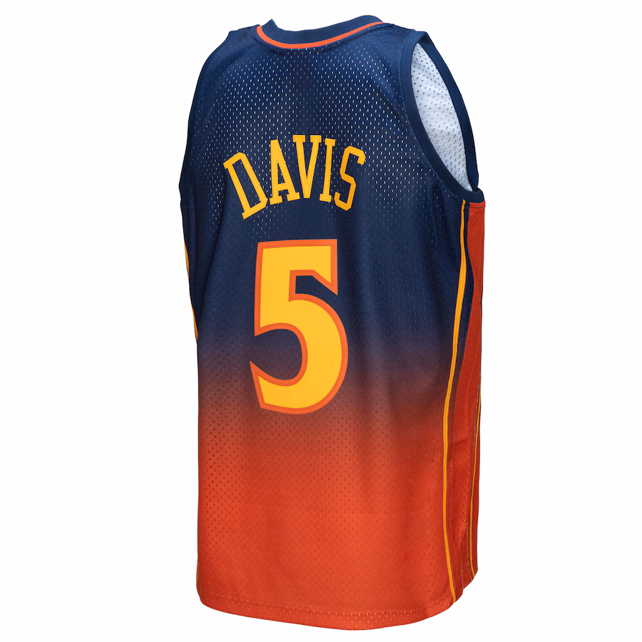 Baron Davis, Golden State Warriors, 2006/07 Classic, Navy Blue/Orange
